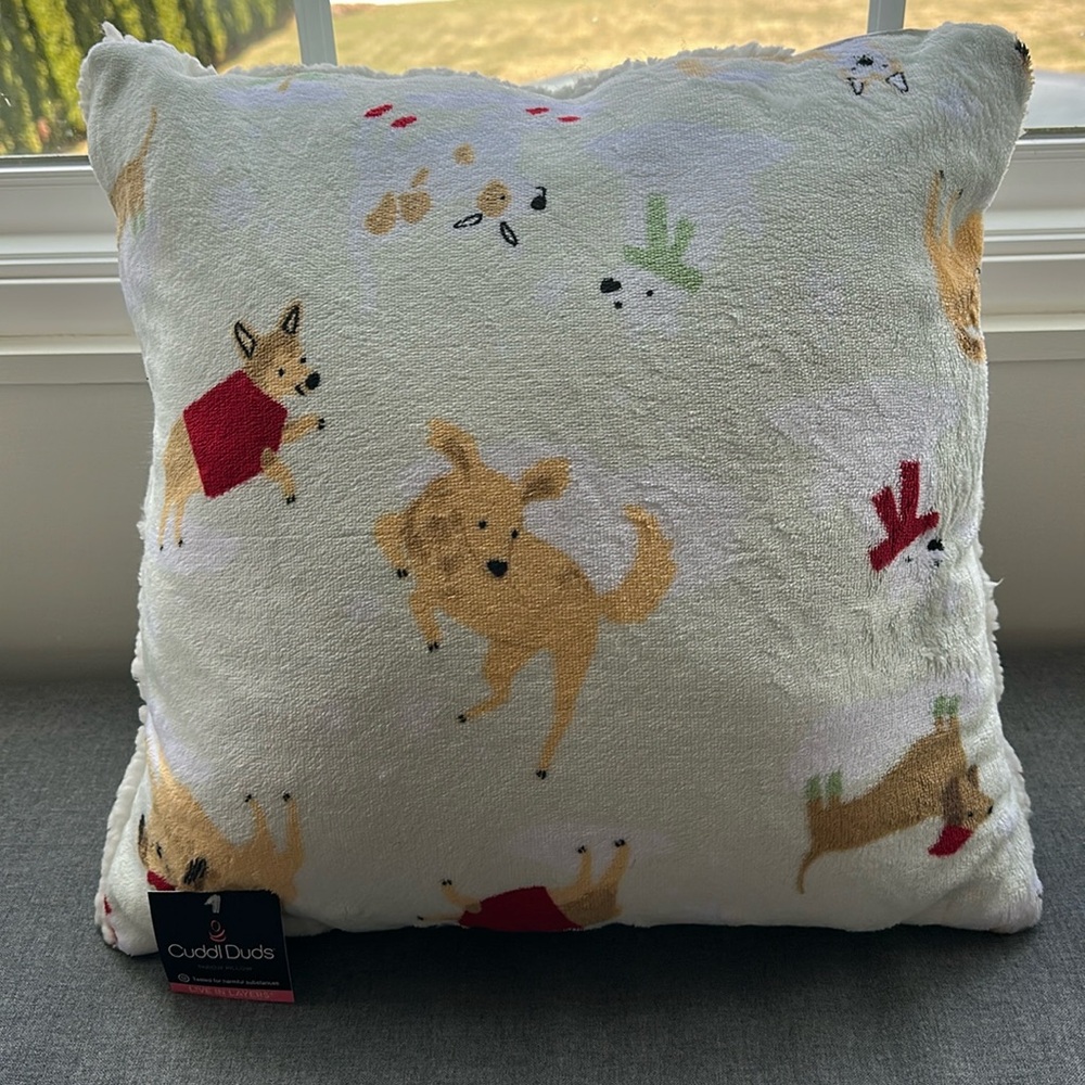 ❄️ Winter Accent Throw Pillow 🐕